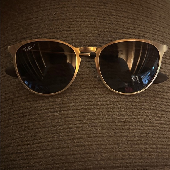 Ray-Ban Classic Erika Polarized Gold Frame Sunglasses - Picture 2 of 6